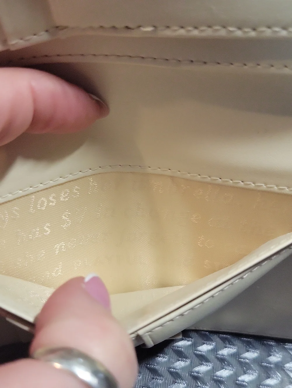 kate spade metallic gold embossed bow clutch wallet